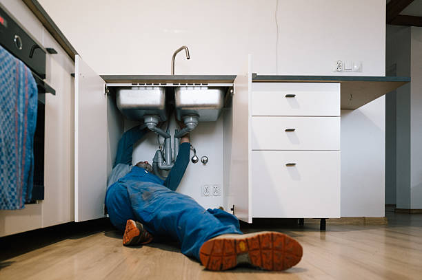 Professional Drain Cleaning technician working in Ellsworth, ME